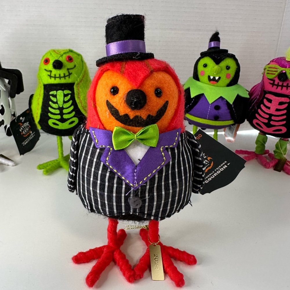 Hyde And Eek Halloween Birds: Skitter, X-Ray, Gourdon, Spellma, Glitters - Picture 4 of 6